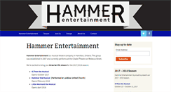 Desktop Screenshot of hammerentertainment.ca