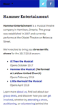 Mobile Screenshot of hammerentertainment.ca