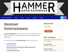 Tablet Screenshot of hammerentertainment.ca